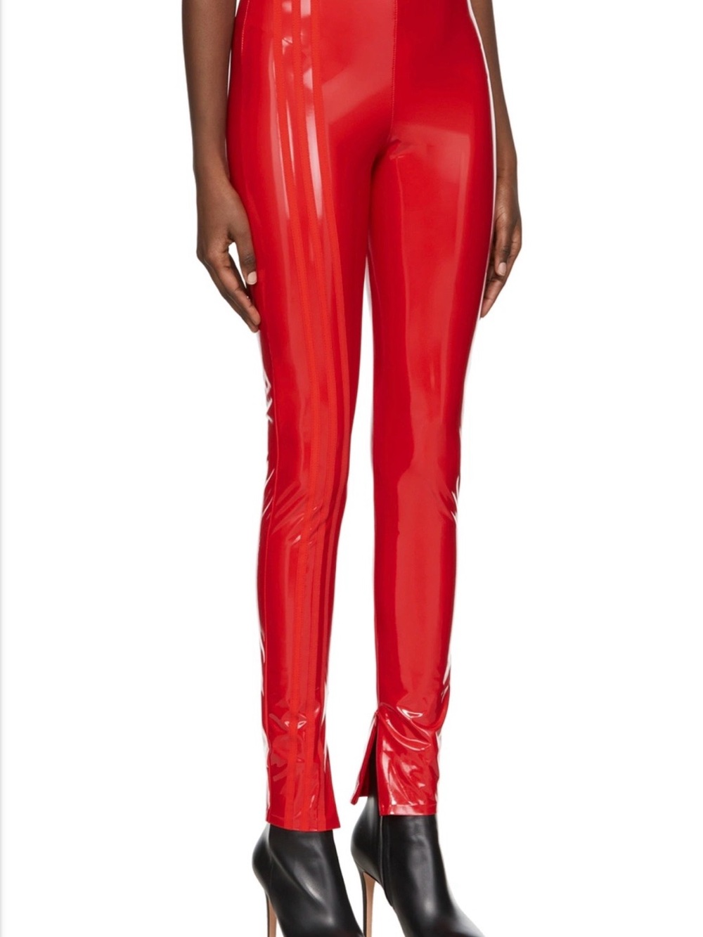 adidas Ivy Park faux latex straight leg pants